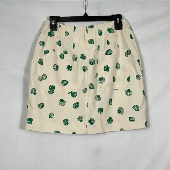Anthropologie Maeve Colette Skirt Mini Edition Size S Seashell Print EUC - Picture 9 of 14